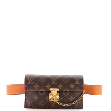 Louis Vuitton S Lock Belt Pouch Monogram Canvas