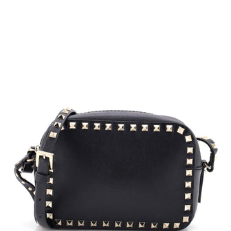 Valentino Garavani Rockstud Camera Crossbody Bag Leather