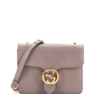 Gucci Interlocking Top Handle Bag Leather Small