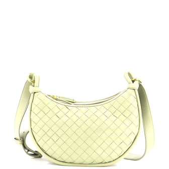 Bottega Veneta Gemelli Crossbody Bag Intrecciato Leather Small