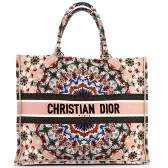 Christian Dior Book Tote KaleiDiorscopic Canvas Large