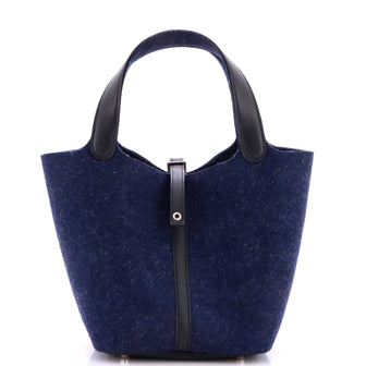 Hermes Picotin Lock Bag Felt with Leather MM