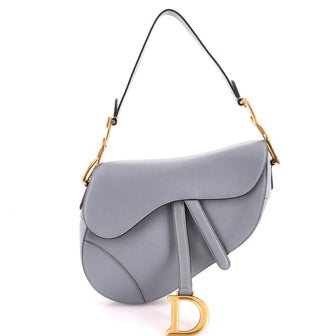 Christian Dior Saddle Handbag Leather Medium