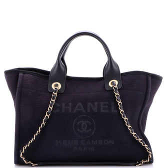 Chanel Deauville NM Tote Mixed Fibers Small