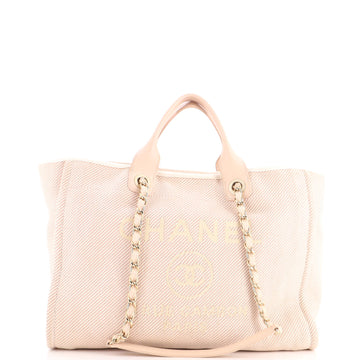 Chanel Deauville Tote Mixed Fibers Medium