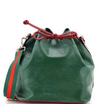 Louis Vuitton Bicolor Petit Noe Handbag Epi Leather