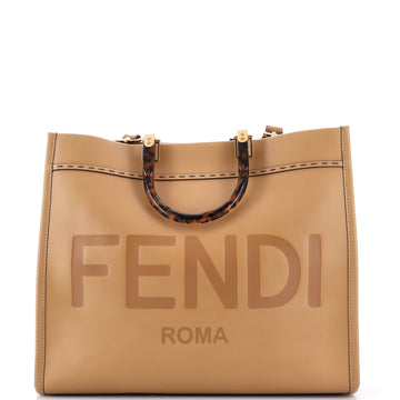 Fendi Sunshine Shopper Tote Leather Medium