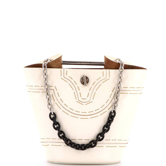 Balenciaga Pickstitch Bucket Bag Leather Mini