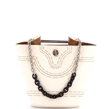 Balenciaga Pickstitch Bucket Bag Leather Mini