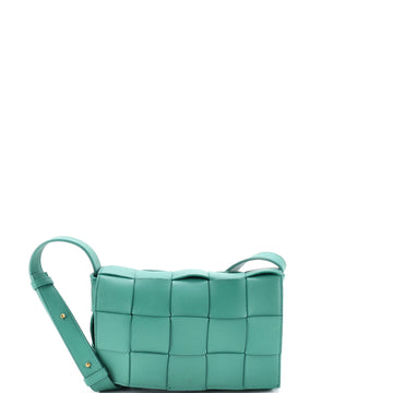 Bottega Veneta Cassette Crossbody Bag Maxi Intrecciato Leather Small