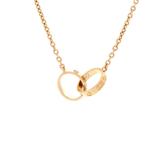 Cartier Love Interlocking Necklace 18K Yellow Gold