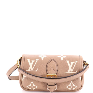Louis Vuitton Diane NM Handbag Bicolor Monogram Empreinte Giant Nano