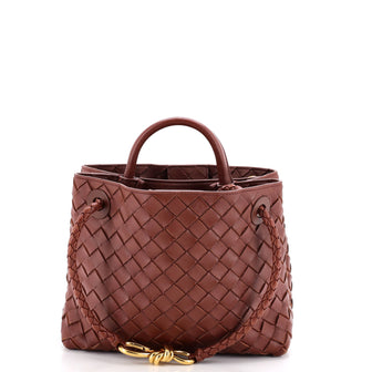 Bottega Veneta Andiamo Top Handle Bag Intrecciato Nappa Small