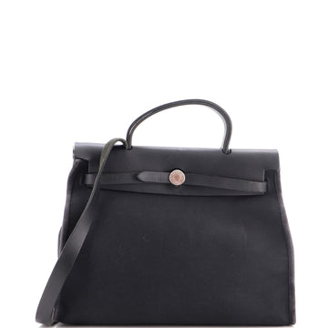 Hermes Herbag Toile and Leather PM