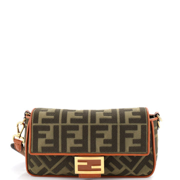 Fendi Baguette NM Bag Zucca Embroidered Canvas Medium