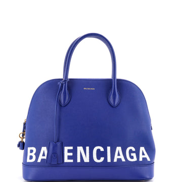 Balenciaga Logo Ville Bag Leather Medium