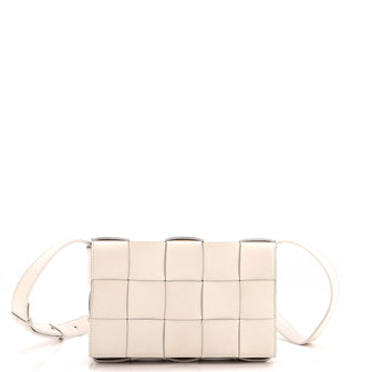 Bottega Veneta Cassette Crossbody Bag Maxi Intrecciato Leather Small
