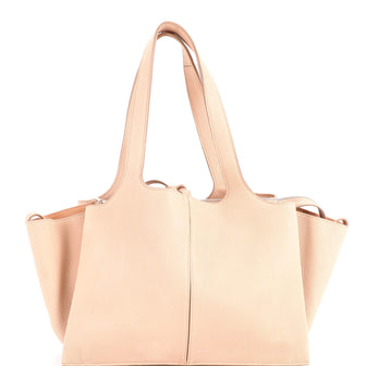 Celine Tri-Fold Shoulder Bag Grained Calfskin Small