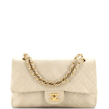 Chanel Vintage Classic Double Flap Bag Quilted Lambskin Medium