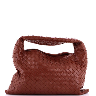 Bottega Veneta Hop Hobo Intrecciato Leather Small