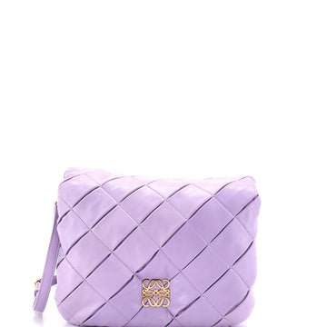 Loewe Goya Puffer Bag Pleated Leather Small