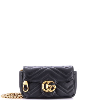 Gucci GG Marmont Flap Bag Matelasse Leather Super Mini