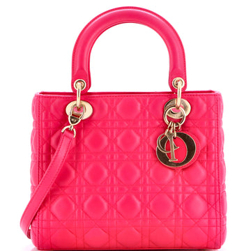 Christian Dior Lady Dior Bag Cannage Quilt Lambskin Medium