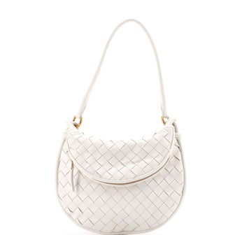 Bottega Veneta Gemelli Shoulder Bag Intrecciato Leather Small