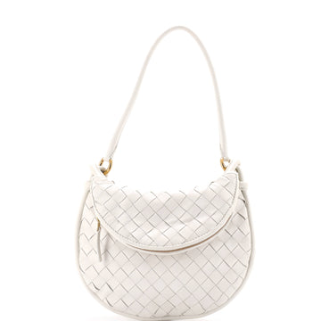 Bottega Veneta Gemelli Shoulder Bag Intrecciato Leather Small