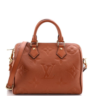 Louis Vuitton Speedy Bandouliere Bag Monogram Empreinte Giant 25