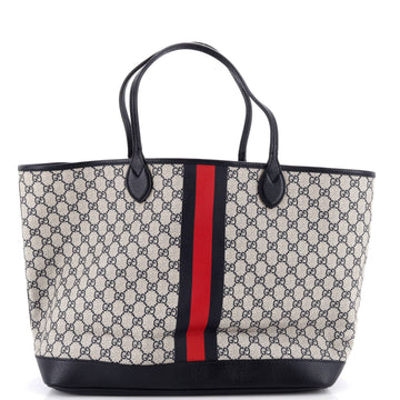 Gucci Ophidia Open Shopping Tote GG Coated Canvas Large