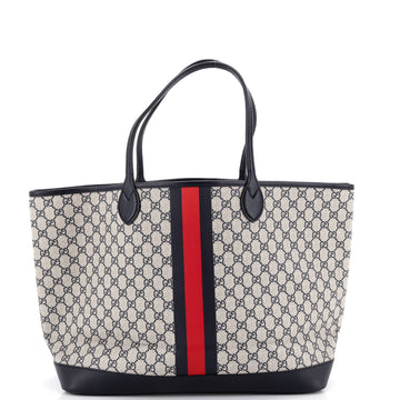 Gucci Ophidia Open Shopping Tote GG Coated Canvas Large