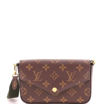 Louis Vuitton Felicie Strap & Go Handbag Monogram Canvas
