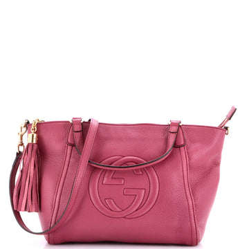 Gucci Soho Convertible Top Handle Bag Leather Small