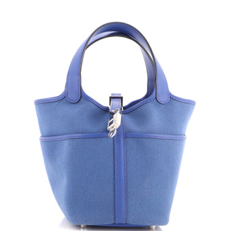 Hermes Cargo Picotin Lock Bag Canvas and Swift PM