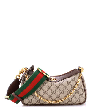 Gucci Ophidia Charm Shoulder Bag GG Coated Canvas Small