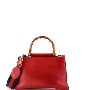 Gucci Nymphaea Top Handle Bag Leather Small