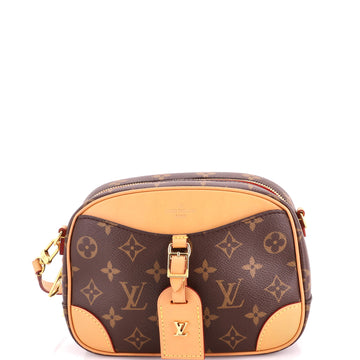 Louis Vuitton Deauville Handbag Monogram Canvas Mini
