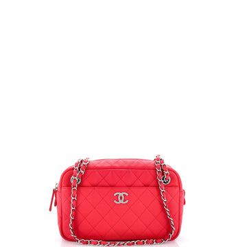 Chanel Camera Case Bag Quilted Caviar Small