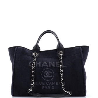 Chanel Deauville NM Tote Mixed Fibers Medium
