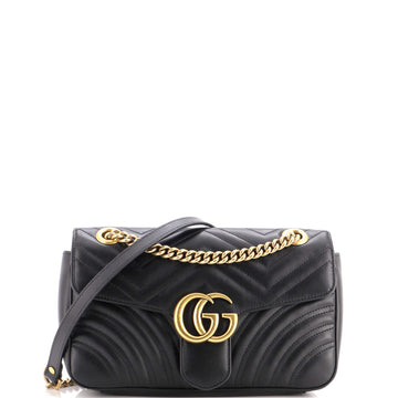 Gucci GG Marmont Flap Bag Matelasse Leather Small