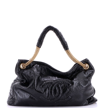 Chanel Rodeo Drive Accordion Hobo Patent Vinyl Large