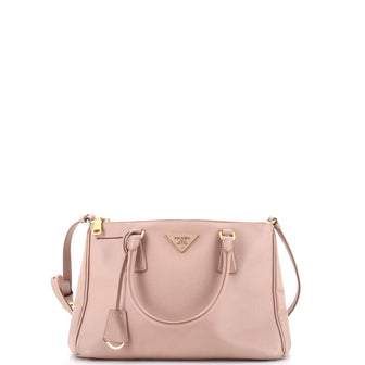 Prada Double Zip Lux Tote Saffiano Leather Small