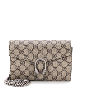 Gucci Dionysus Chain Wallet GG Coated Canvas Small