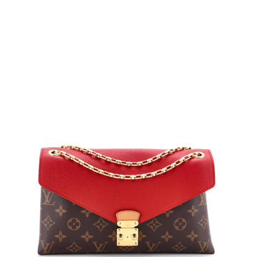 Louis Vuitton Pallas Chain Shoulder Bag Monogram Canvas and Calfskin