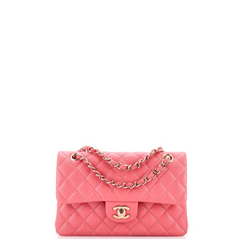 Chanel Classic Double Flap Bag Quilted Caviar Small