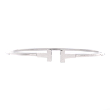 Tiffany & Co. T Wire Bracelet 18K White Gold Narrow