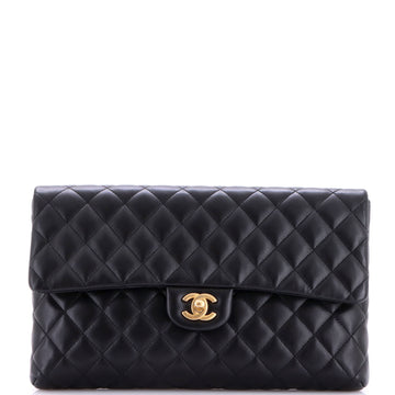 Chanel Classic Flap Clutch Quilted Lambskin