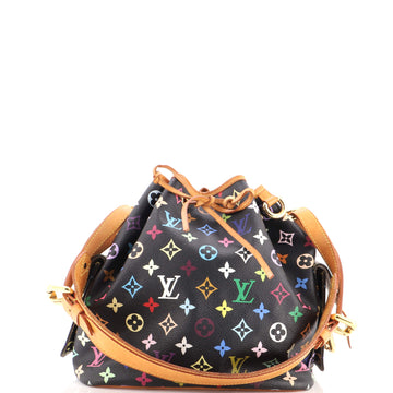 Louis Vuitton Petit Noe Handbag Monogram Multicolor