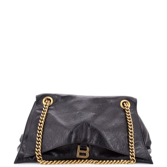 Balenciaga Crush Chain Flap Bag Leather Large